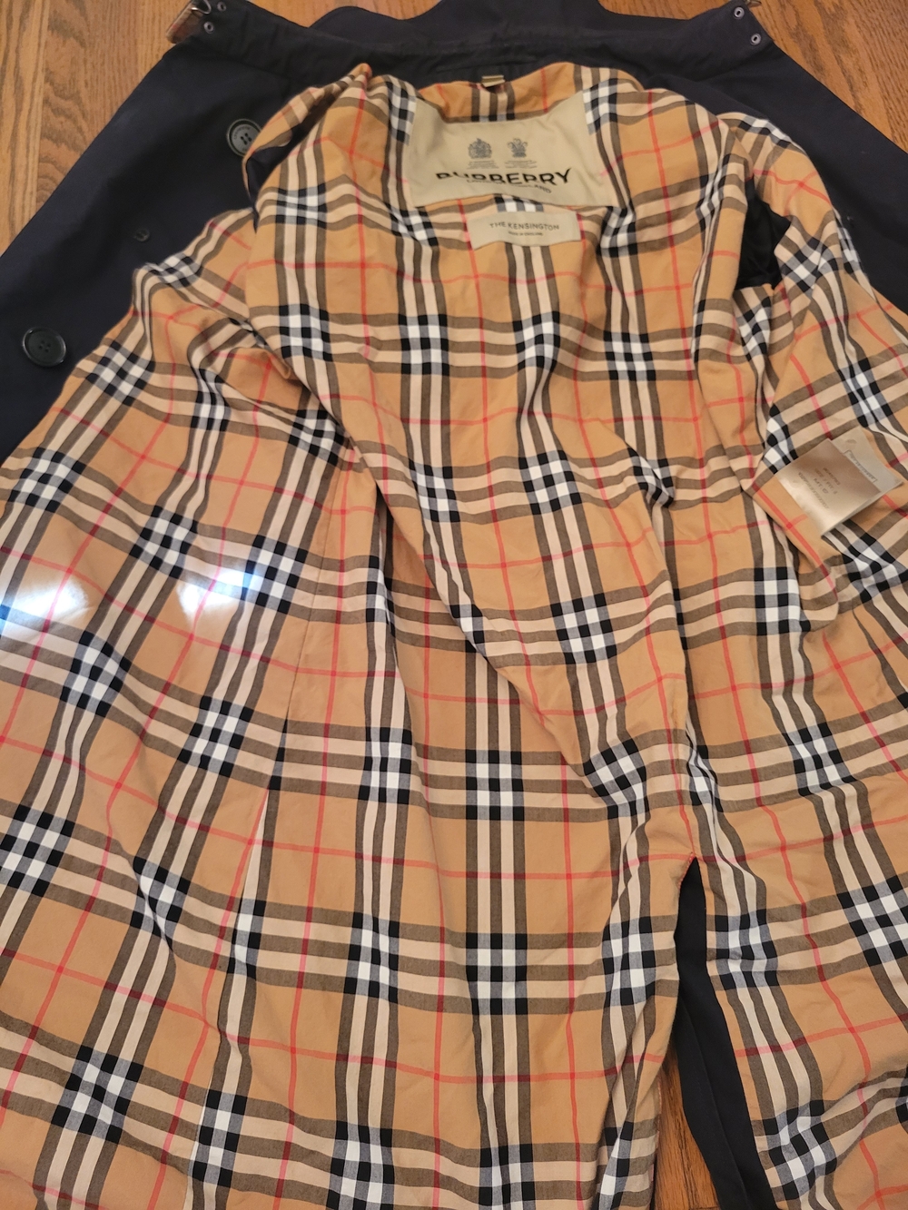 Burberry Trench Coat Jacket Double Breasted Quiet Luxury British Size 6 - Picture 5 of 11